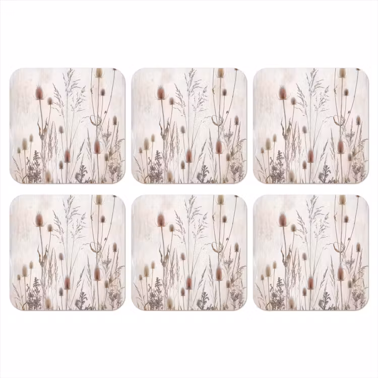 Onderzetter - Weidebloemen - Design - Sepia — 1