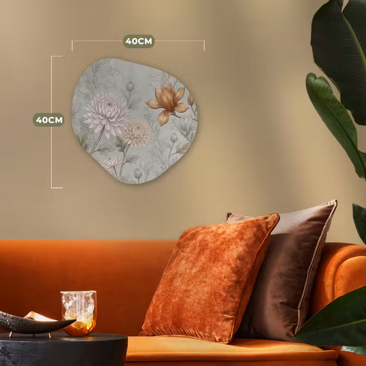 Organisch schilderij - Forex - Illustratie - Bloemen - Groen — 4