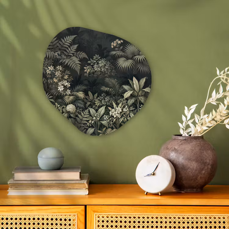 Organisch schilderij - Forex - Jungle - Bladeren - Botanisch - Groen — 2