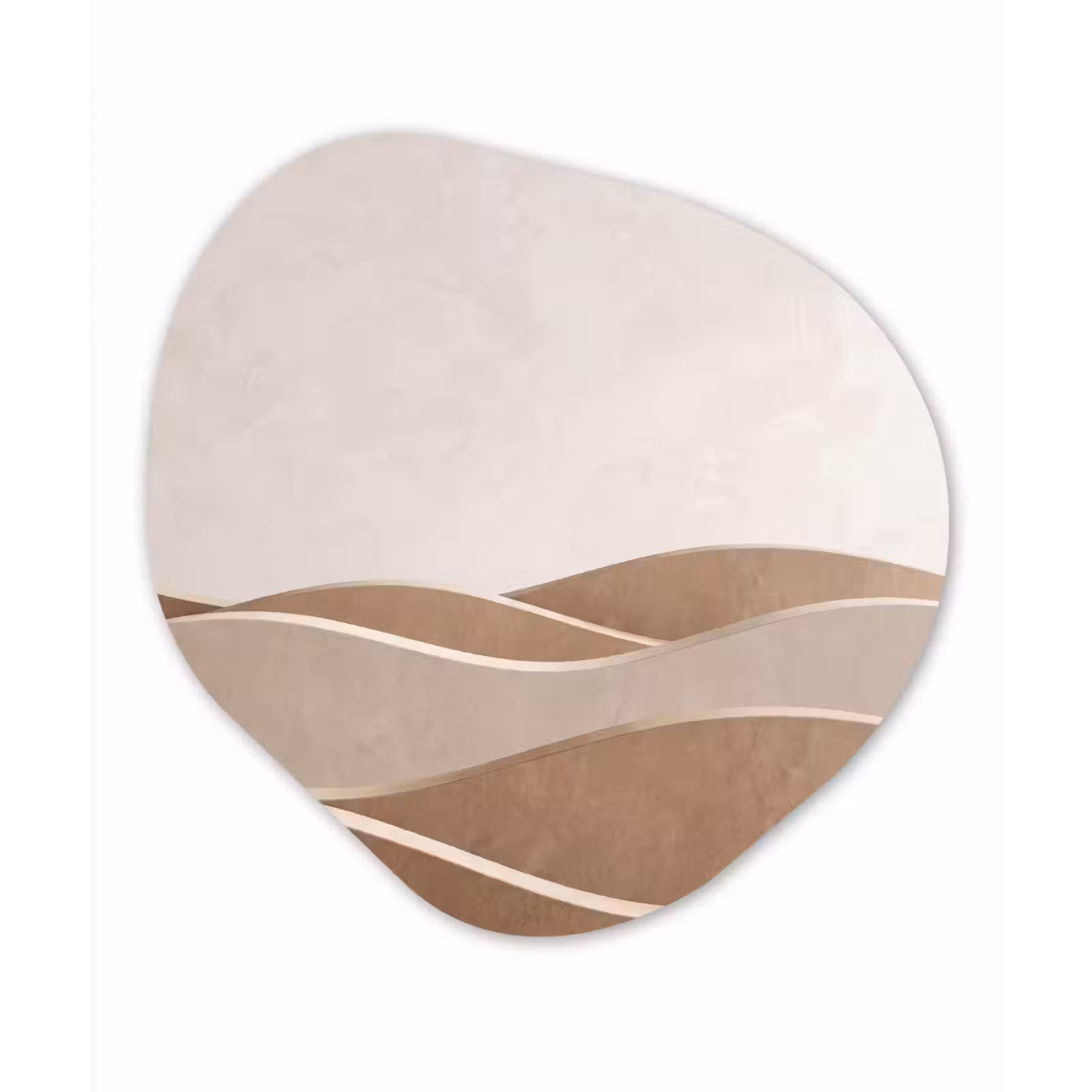 Organisch schilderij - Forex - Abstract - Golven - Modern - Beige — 1