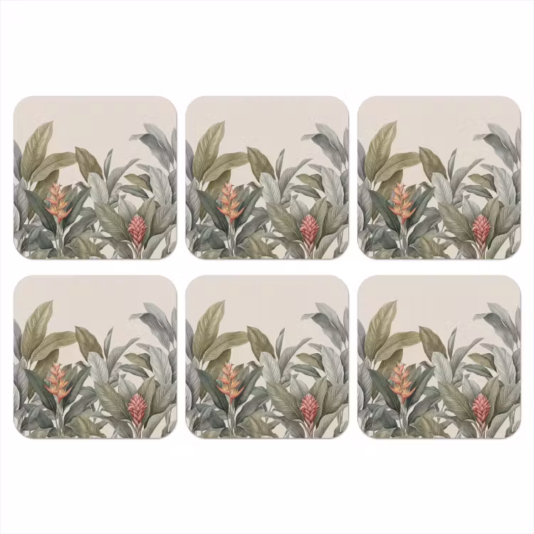 Onderzetter - Tropisch - Planten - Modern - Groen — 1
