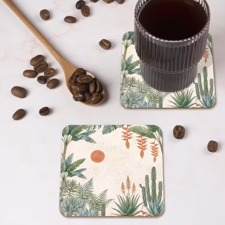 Onderzetter - Woestijn - Planten - Groen — 4