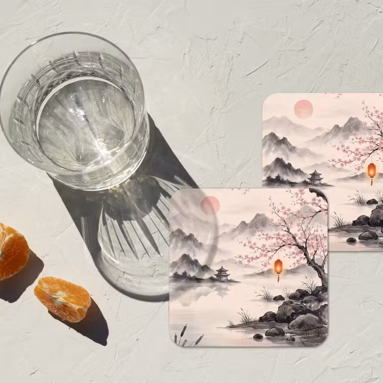 Onderzetter - Zon - Japans - Traditioneel — 3