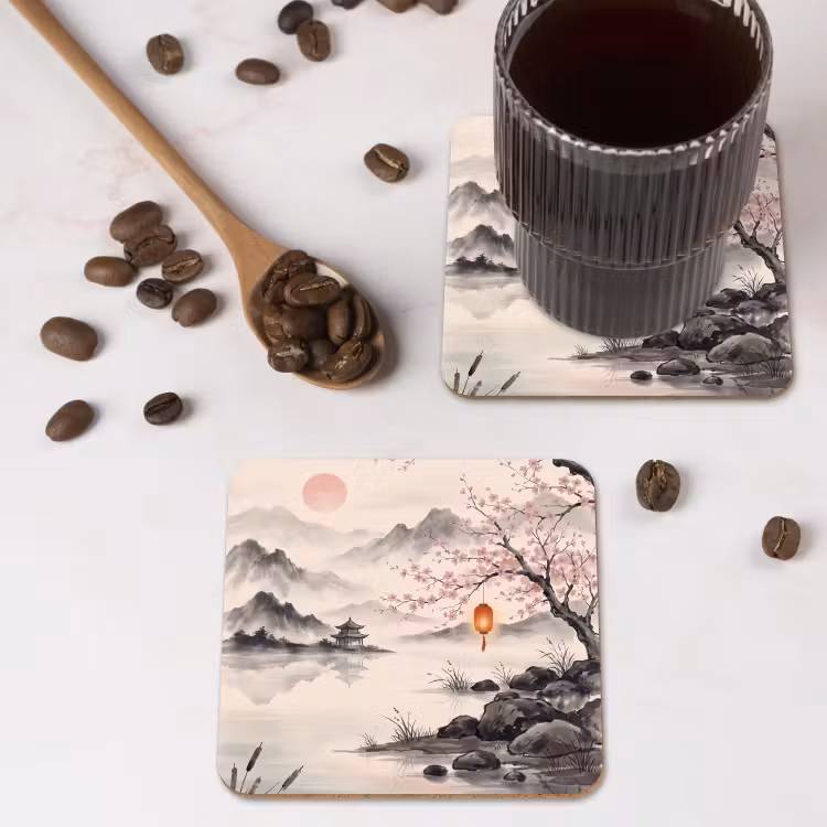 Onderzetter - Zon - Japans - Traditioneel — 4