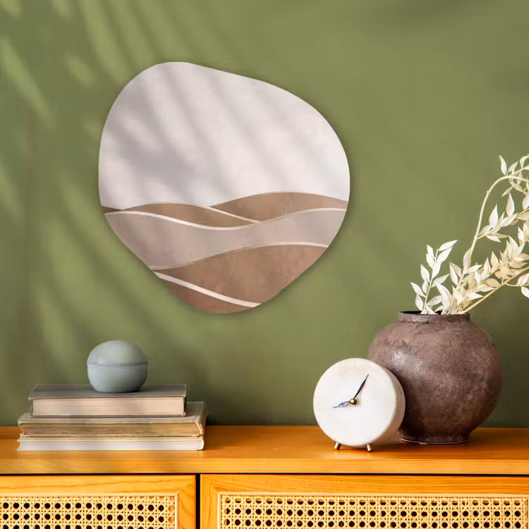 Organisch schilderij - Forex - Abstract - Golven - Modern - Beige — 2