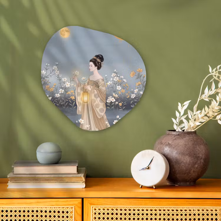Organisch schilderij - Forex - Aziatisch - Vrouw - Kimono — 2