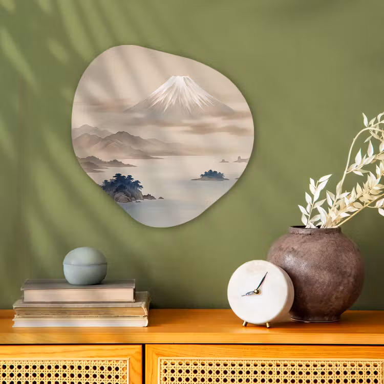 Organisch schilderij - Forex - Japans - Landschap - Beige — 2