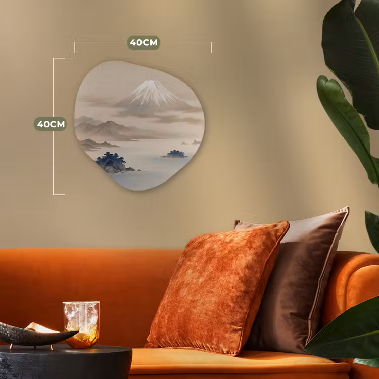 Organisch schilderij - Forex - Japans - Landschap - Beige — 4