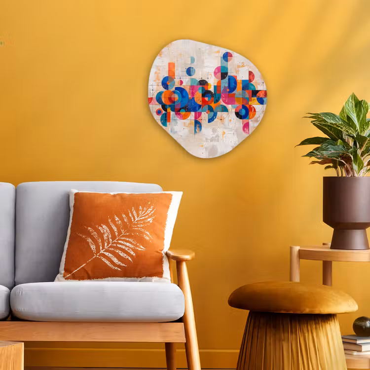 Organisch schilderij - Forex - Kunst - Geometrisch - Abstract - Kleurrijk — 3
