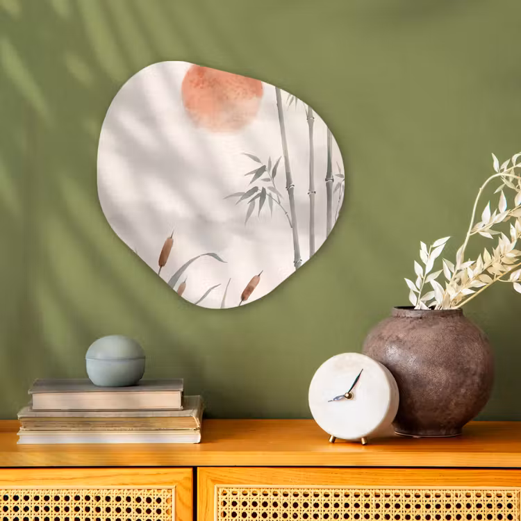 Organisch schilderij - Forex - Minimalistisch - Bamboe - Groen — 2