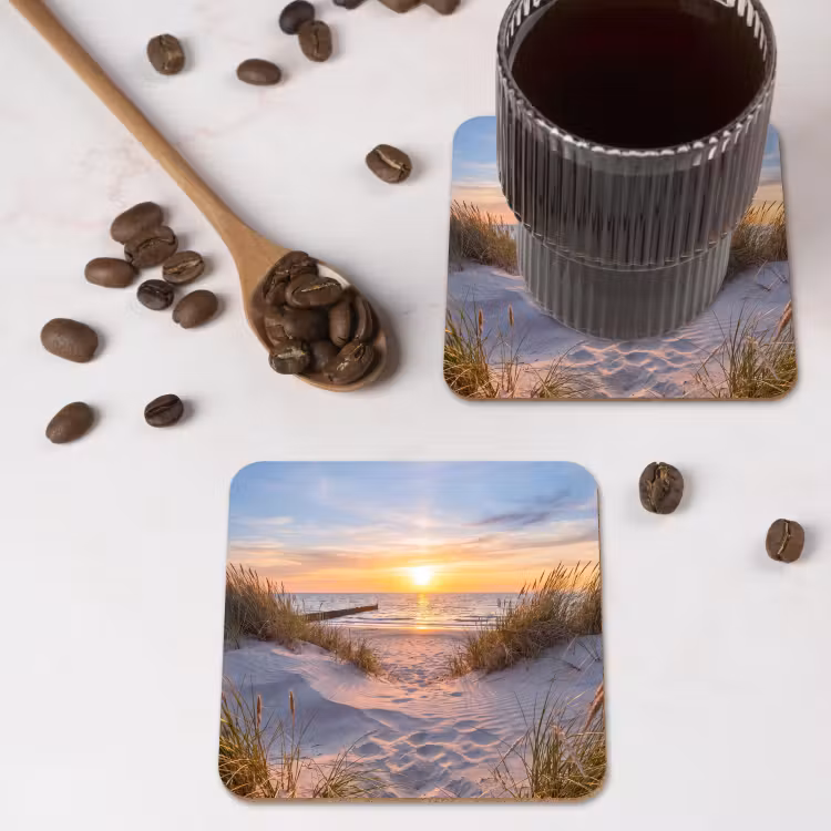 Onderzetter - Strand - Zonsondergang - Natuur - Landschap — 4