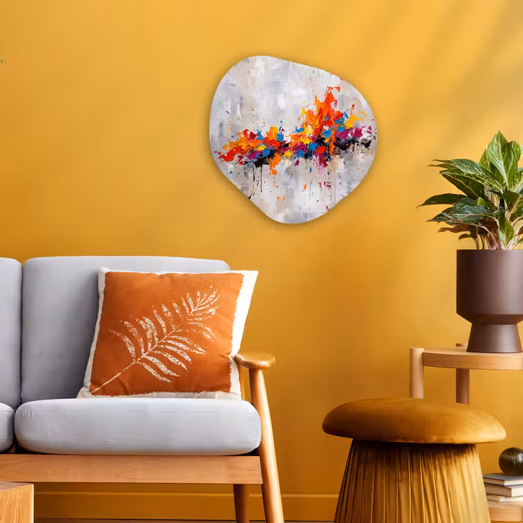 Organisch schilderij - Forex - Abstract - Schilderij - Kleurrijk - Dynamisch — 3