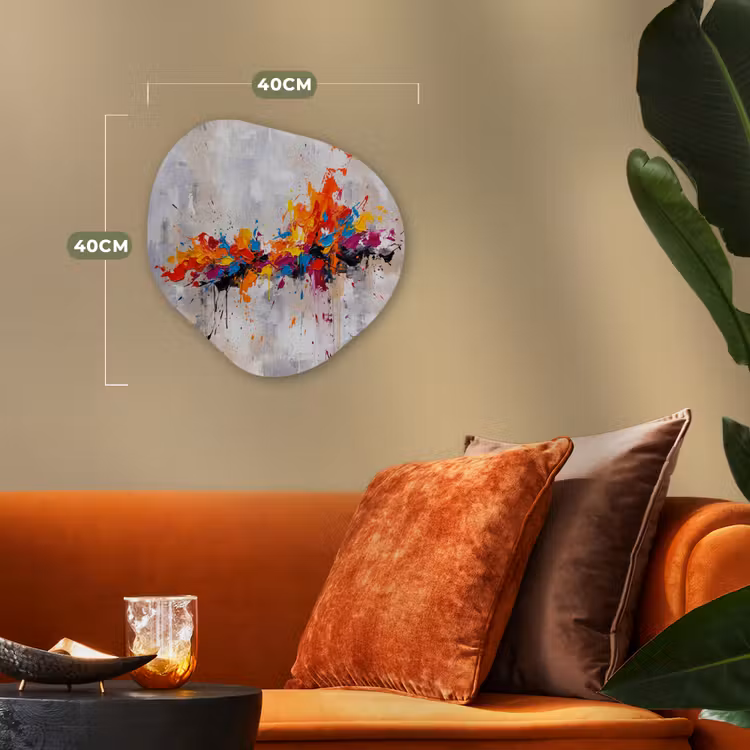 Organisch schilderij - Forex - Abstract - Schilderij - Kleurrijk - Dynamisch — 4