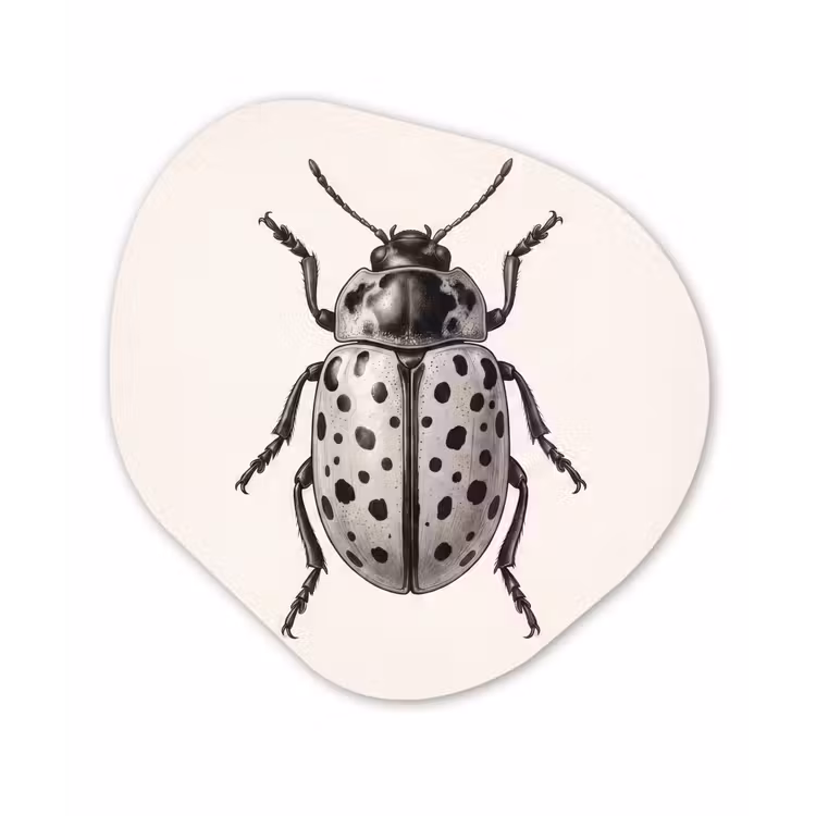 Organisch schilderij - Forex - Kever - Insect - Vintage — 1