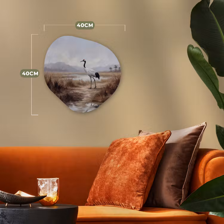 Organisch schilderij - Forex - Kraanvogel - Natuur - Realistisch — 4
