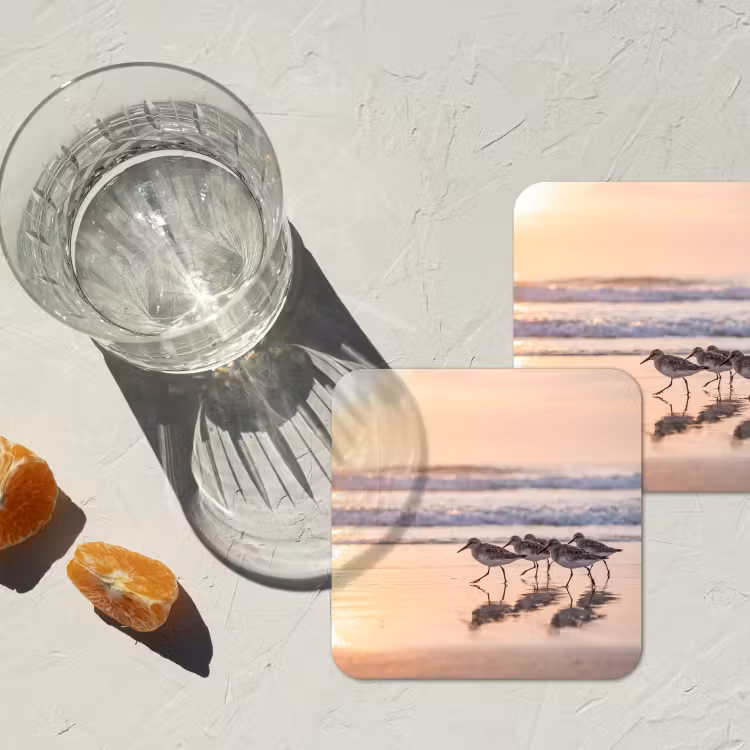 Onderzetter​ - Zee - Vogels - Strand — 3