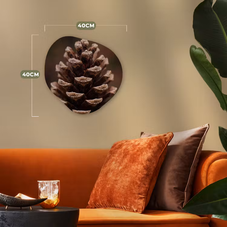 Organisch schilderij - Forex - Dennenappel - Bos - Herfst - Bruin - Sfeervol — 4