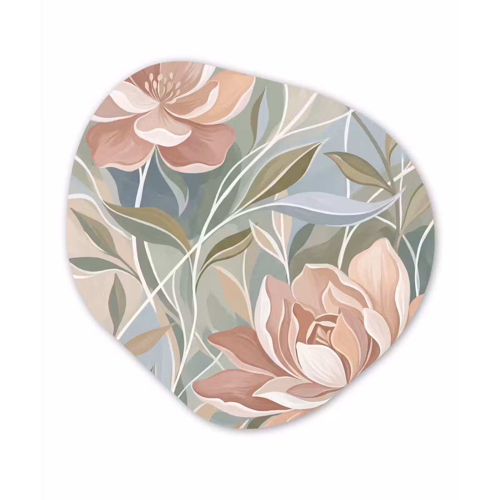 Organisch schilderij - Forex - Elegant - Romantiek - Roze — 1