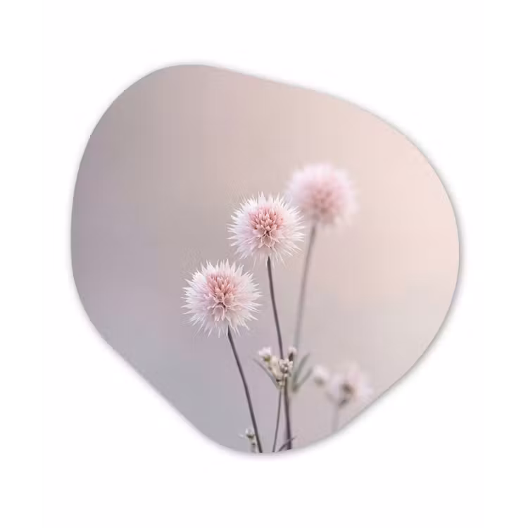 Organisch schilderij - Forex - Bloemen - Bollen - Roze — 1
