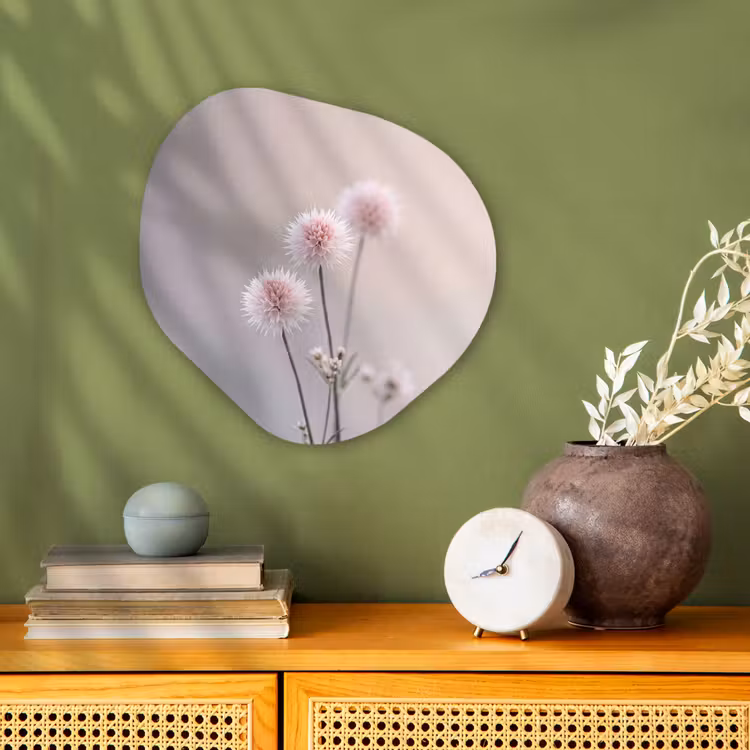 Organisch schilderij - Forex - Bloemen - Bollen - Roze — 2