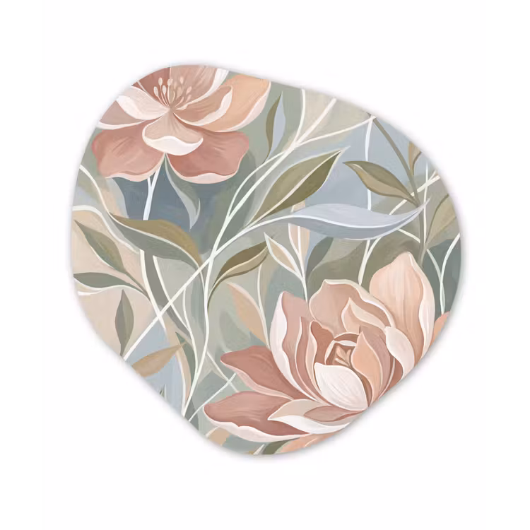Organisch schilderij - Forex - Elegant - Romantiek - Roze — 1