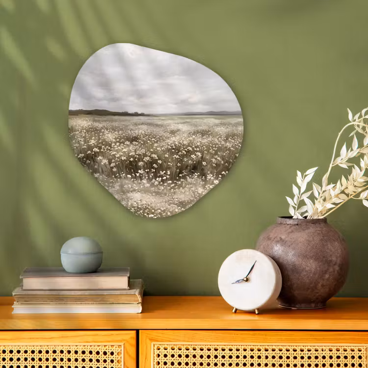 Organisch schilderij - Forex - Illustratie - Landschap - Wit — 2