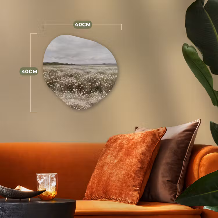 Organisch schilderij - Forex - Illustratie - Landschap - Wit — 4