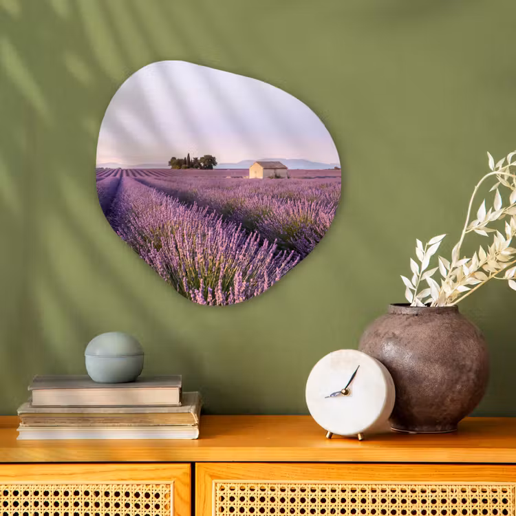 Organisch schilderij - Forex - Lavendel - Landschap - Sereen - Paars — 2