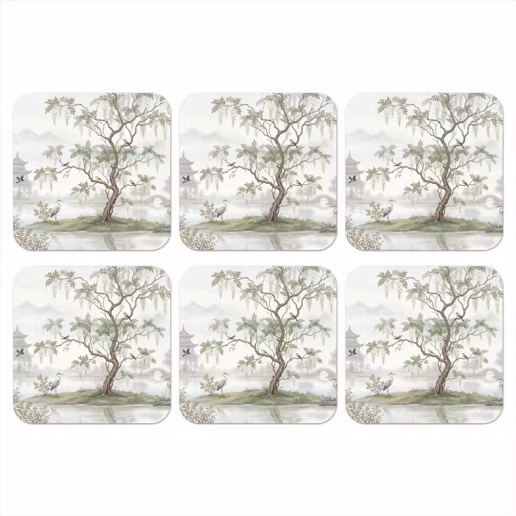 Onderzetter​ - Reiger - Landschap - Groen — 1