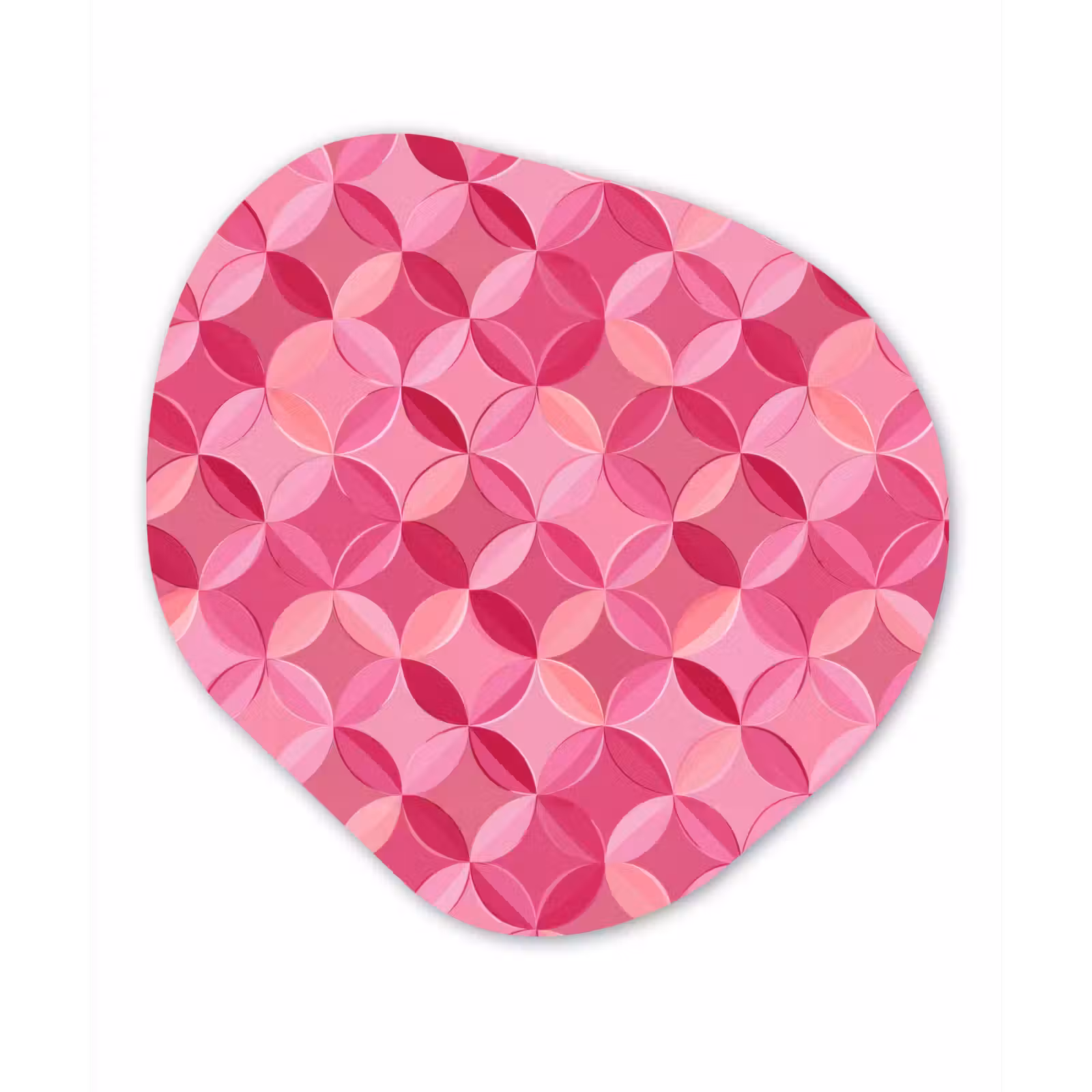 Organisch schilderij - Forex - Geometrisch - Mozaïek - Modern - Roze — 1