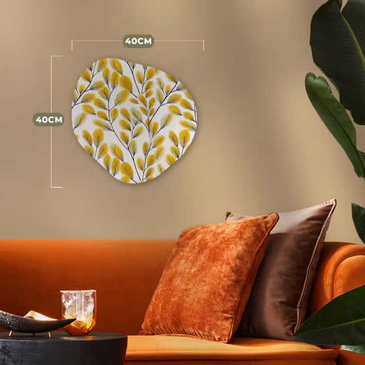 Organisch schilderij - Forex - Bladeren - Botanisch - Elegant - Geel - Zwart — 4
