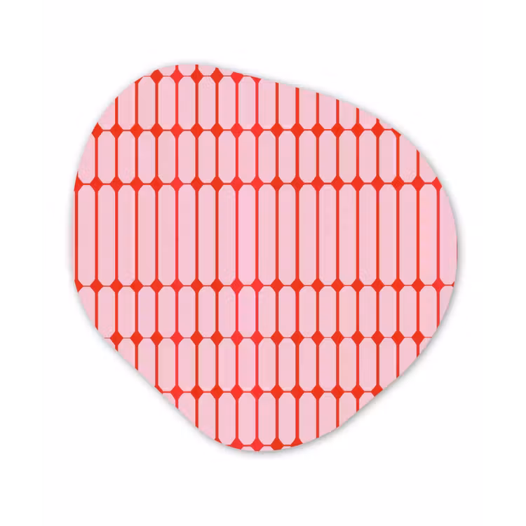 Organisch schilderij - Forex - Geometrisch - Minimalistisch - Rood - Roze — 1