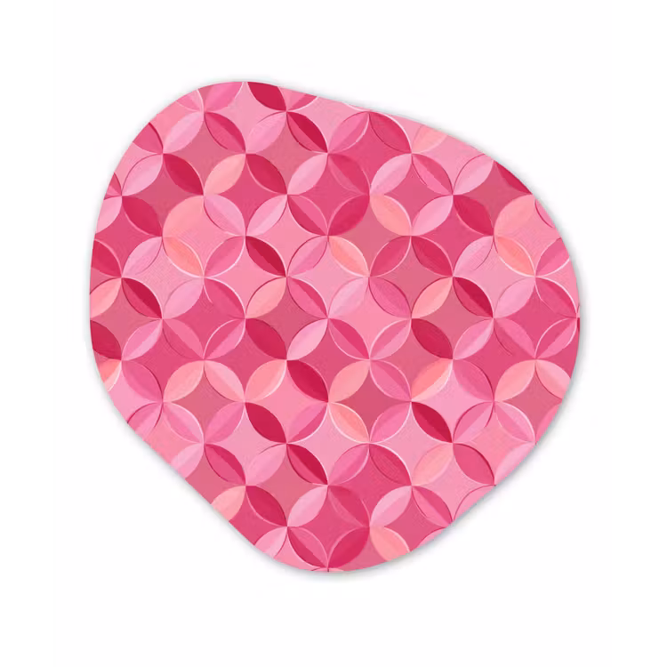 Organisch schilderij - Forex - Geometrisch - Mozaïek - Modern - Roze — 1
