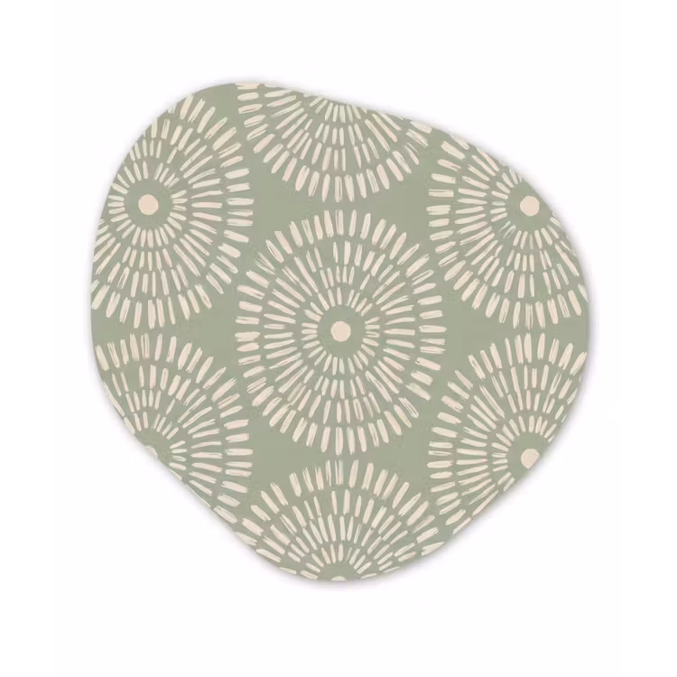 Organisch schilderij - Forex - Patroon - Cirkels - Abstract - Modern - Groen — 1