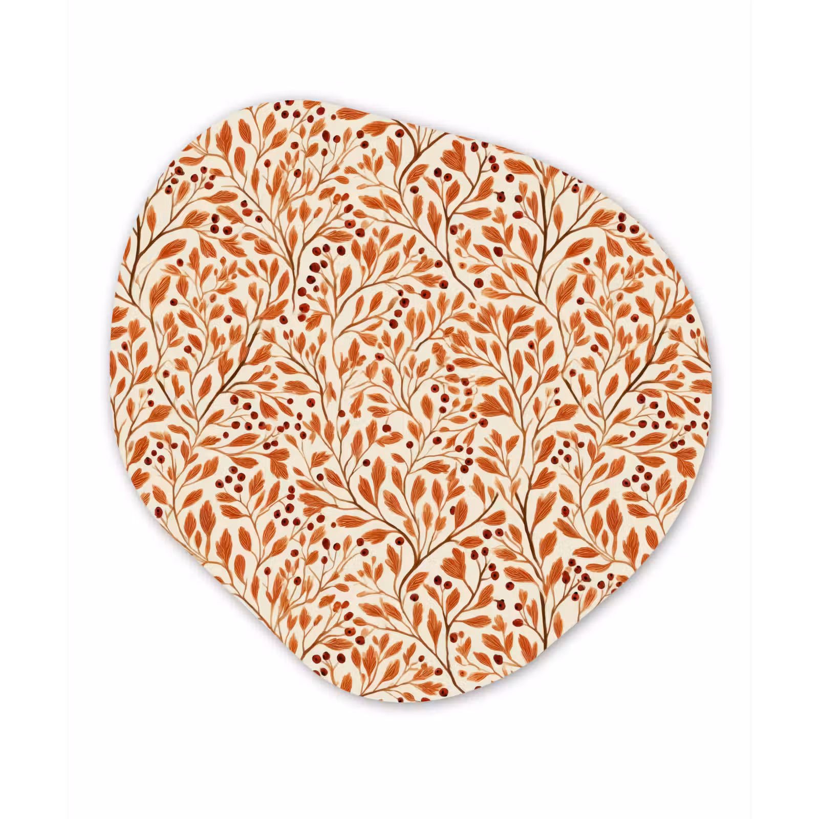 Organisch schilderij - Forex - Bladeren - Botanisch - Terracotta — 1