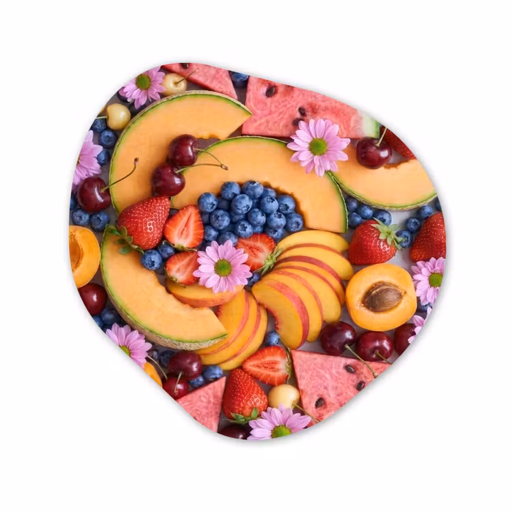 Organisch schilderij - Forex - Eten - Fruit - Zomer - Kleurrijk — 1