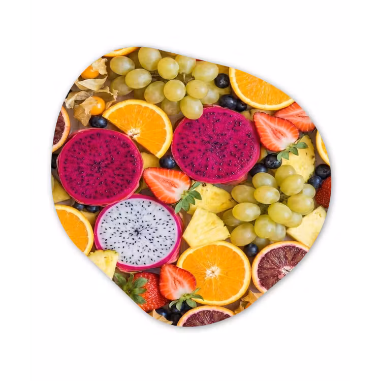 Organisch schilderij - Forex - Fruit - Assortiment - Kleurrijk - Gezondheid — 1