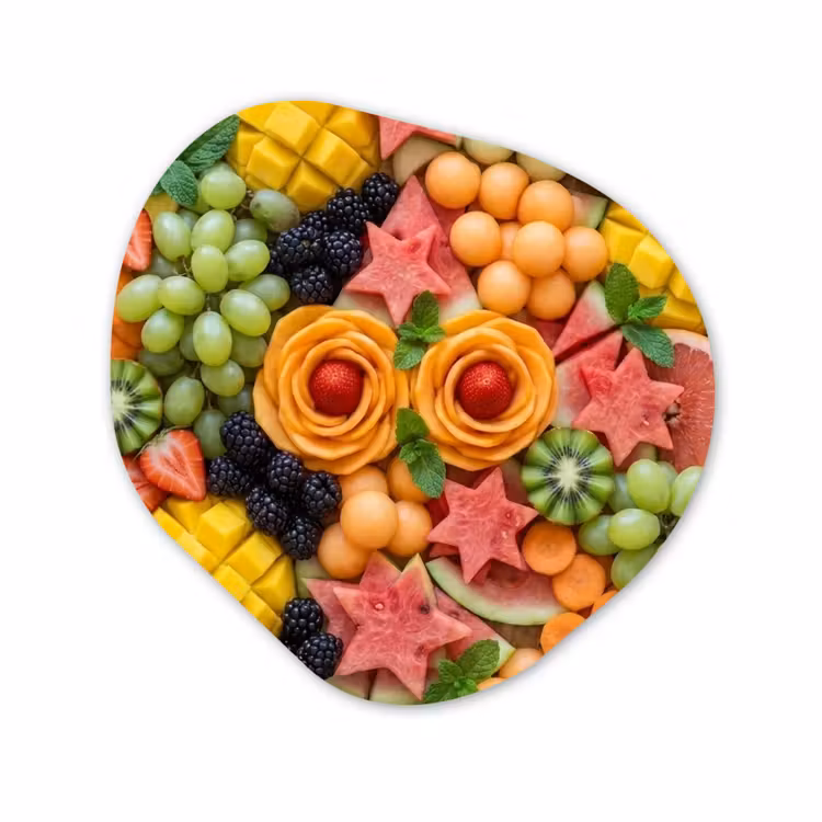 Organisch schilderij - Forex - Fruit - Variatie - Kleurrijk - Vers - Eten — 1