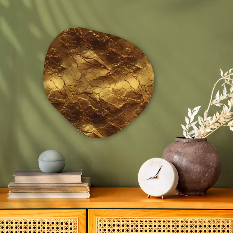 Organisch schilderij - Forex - Bladgoud - Textuur  - Goud — 2