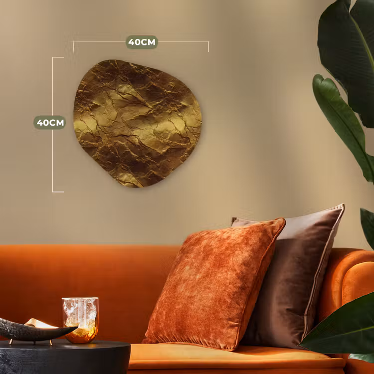 Organisch schilderij - Forex - Bladgoud - Textuur  - Goud — 4