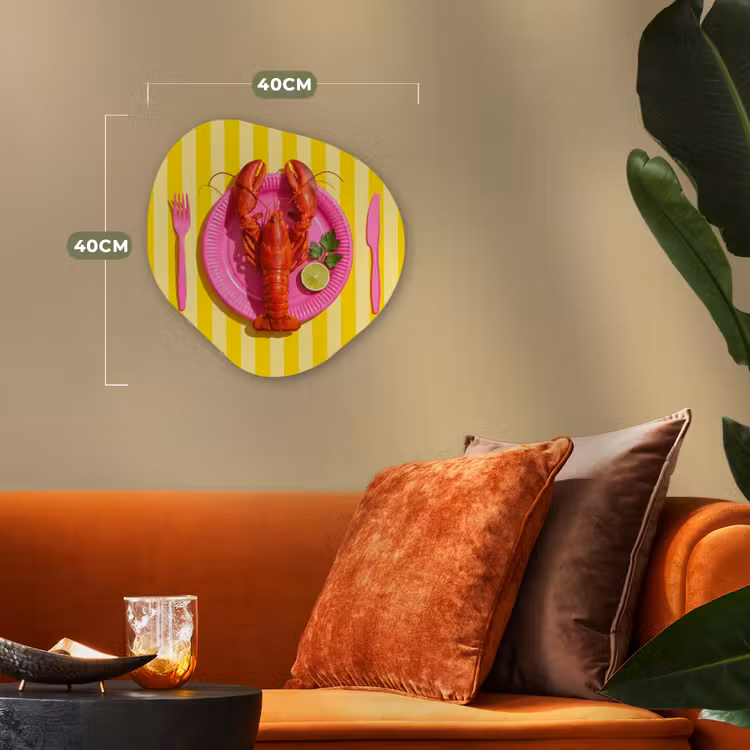 Organisch schilderij - Forex - Eten - Roze - Geel - Modern - Culinaire — 4