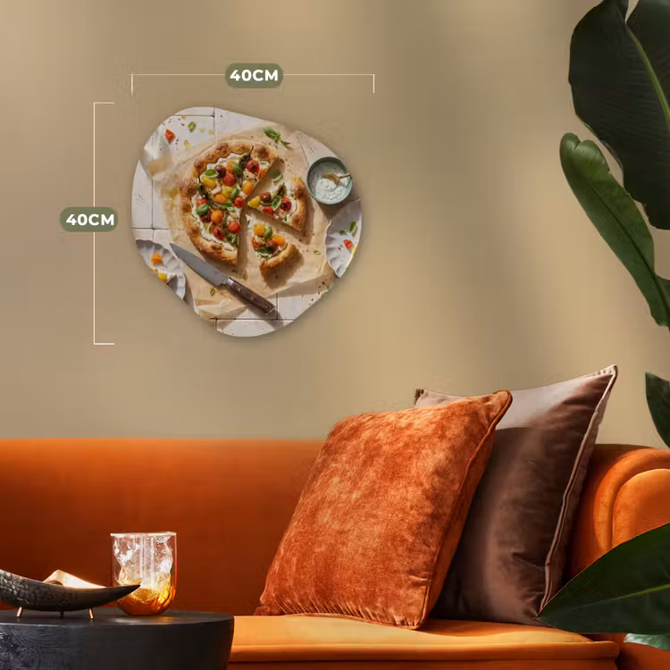 Organisch schilderij - Forex - Eten - Tomaten - Basilicum - Maaltijd - Vers — 4