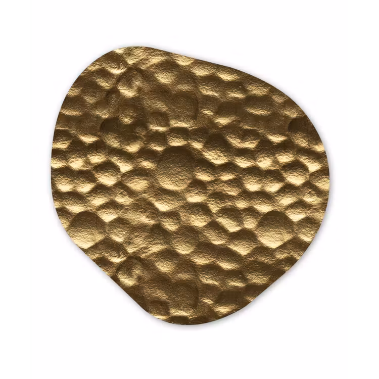 Organisch schilderij - Forex - Gehamerd - Reliëf - Textuur - Bronsgoud — 1