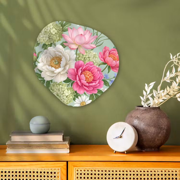 Organisch schilderij - Forex - Bloemen - Patroon - Botanisch - Groen — 2