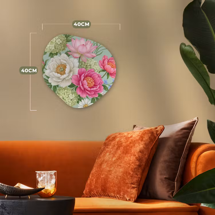 Organisch schilderij - Forex - Bloemen - Patroon - Botanisch - Groen — 4