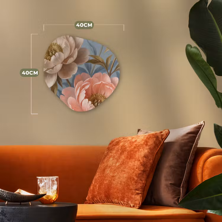 Organisch schilderij - Forex - Bloemen - Roze - Beige - Modern - Natuur — 4