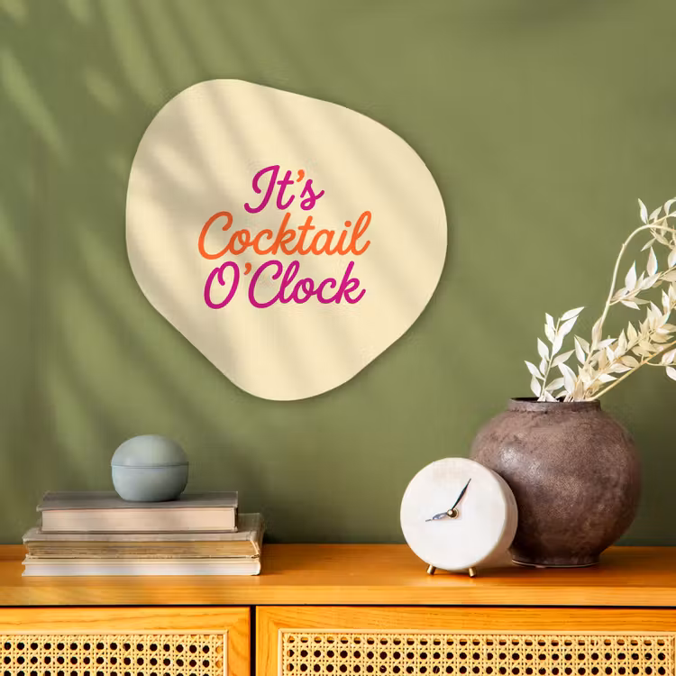 Organisch schilderij - Forex - Cocktail O'Clock - Geel - Retro — 2