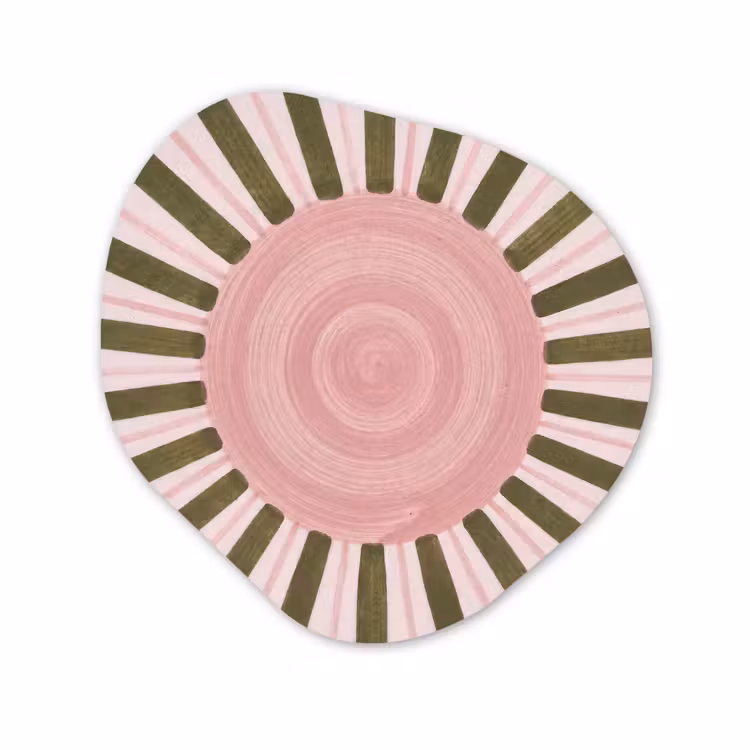 Organisch schilderij - Forex - Patroon - Cirkel - Stralen - Abstract - Roze — 1