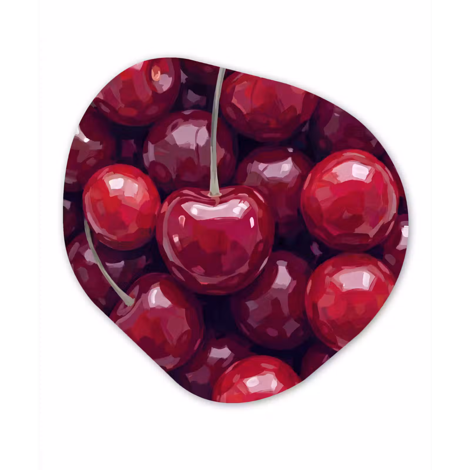 Organisch schilderij - Forex - Fruit - Kersen - Eten - Modern - Rood — 1
