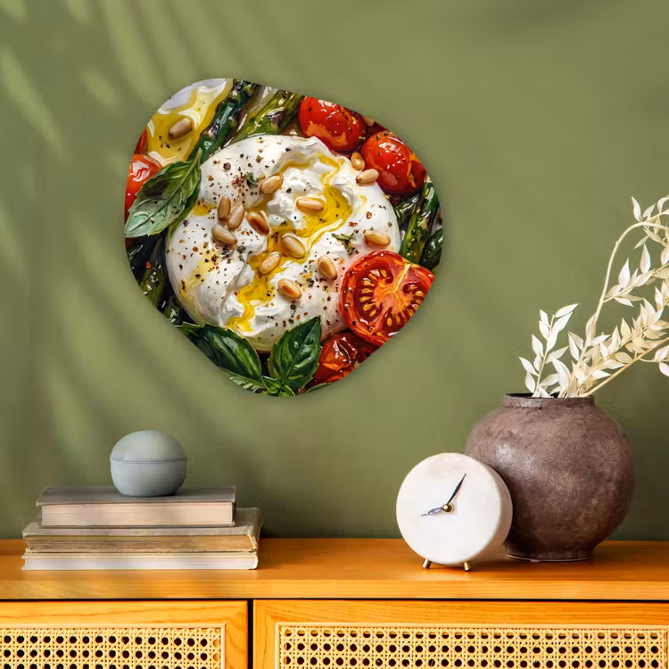 Organisch schilderij - Forex - Eten - Groenten - Kaas - Modern - Vers — 2